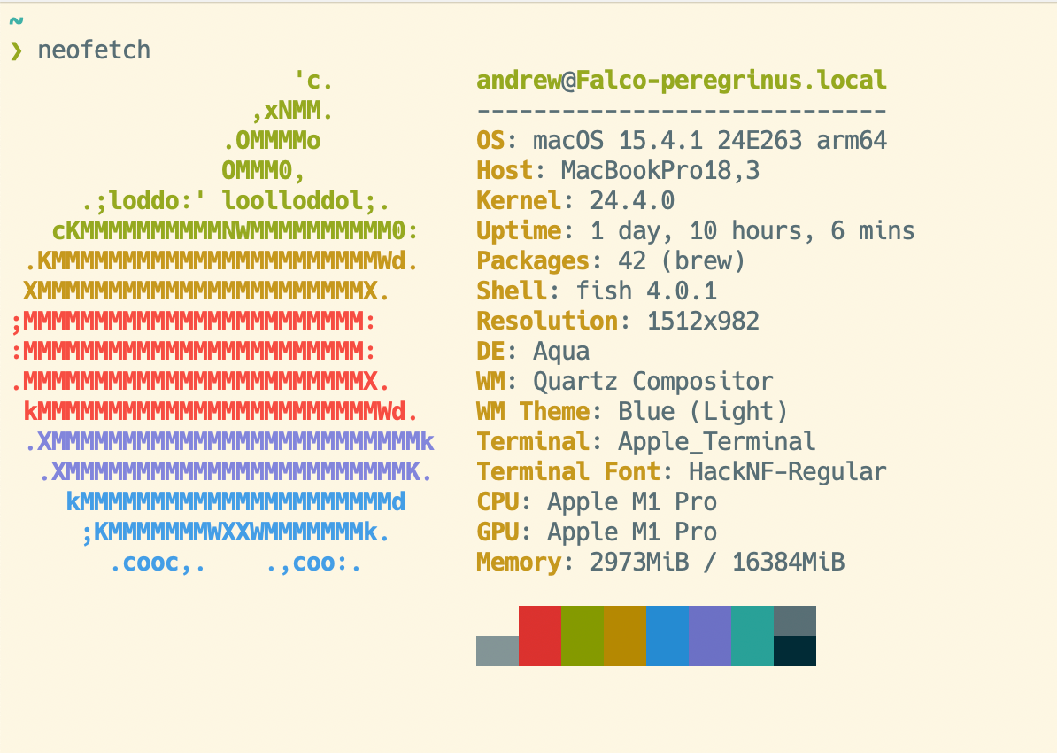 Setting up my fish shell from scratch on macOS
